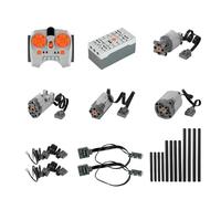 Kit de 23 Moteurs électriques avec télécommande - Compatible avec Lego Technic & CADA - Fonctions de Puissance RC pour véhicules, Robots et projets de Construction - Cadeau pour Enfants et Amateurs