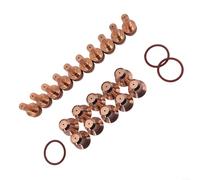 Kit de 23 pièces de découpe plasma, consommables pour Hobart AirForce 400, buse d'électrode, joint torique compatible avec ICE-25C ICE-27C, torches, cuivre