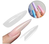 Kit de 240 capsules transparentes doubles | Gabarits réutilisables pour extensions d'ongles en polygel
