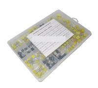 Kit de 240 condensateurs correction, 24 valeurs x 10, assortiment à film polypropylène 102J-105J, 63 V-100 V Capacitance Meters