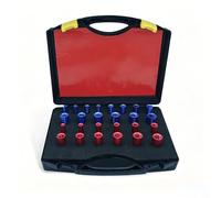 Kit de 26 jauges de filetage en aluminium pour une évaluation cohérente du pas de filetage métrique de 4 mm à 12 mm et 6-32 à 1/2-20