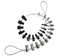 Kit de 26 jauges d'inspection de filetage avec identification des filetages d'écrou et de boulon, jauges de filetage mâle et femelle pour une mesure précise des fixations en pouces et métriques