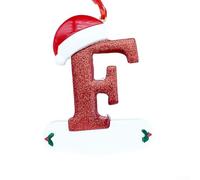 Kit de 26 lettres décoratives en résine pour écrire des noms, des initiales ou des vœux courts pour décoration de Noël (F)