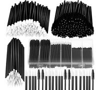 Kit de 263 outils d'application de maquillage, comprend 50 pinceaux eyeliner, 100 applicateurs de rouge à lèvres, 100 brosses à mascara, 12 pinces à cheveux avec boîte de rangement en plastique
