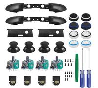 Kit de 27 boutons de rechange pour pare-chocs LB RB SourceTon LB RB, joystick, tournevis, support de baguette, port de prise casque, chapeau en silicone compatible avec manette Xbox ONE