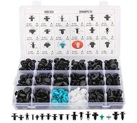 Kit de 299 Clips de Fixation en Plastique, Clips de Fixation de Pare-Chocs de Voiture, 18 Clips Universels Populaires en Nylon - Accessoires de Carrosserie et de Voiture