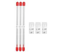 Kit de 3 Aiguilles de Buse Aérographe 0.4mm en Acier Inoxydable Pièces de Rechange de Précision pour Aérographe Professionnel Modélisme et Carrosserie
