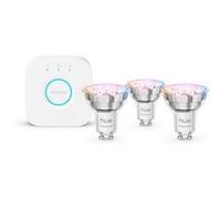 Philips Ampoules connectées Hue Essential – Kit 3 GU10 + Pont – Blanc et couleur