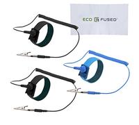 Kit de 3 bracelets antistatiques- Prise terre et pince alligator inclues- Permet de travailler sur du matériel électronique sensible en toute sécurité.