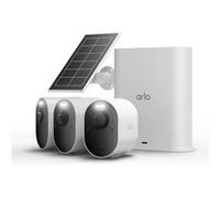 Arlo Caméra Ultra 3 4K avec Smarthub - Extérieure Wi‑Fi, IA, Vision nocturne couleur - 3 caméras