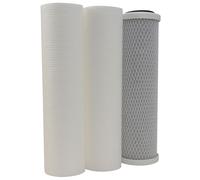 Kit de 3 cartouches pour Osmoseur, 2 filtrantes et 1 cartouche charbon actif