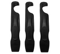 Kit de 3 démonte-pneus petjoyful en nylon, avec levier et outils de réparation pour roues de vélo. (Noire)