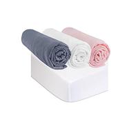 Kit de 3 Draps Housse 40x80 cm Berceau Couffin Nacelle + 2 Protèges Matelas Taille 40x80 cm | 100% Coton | Multicouleur | Ultra Doux, Respirant | Sommeil sain | Certifié Oeko Tex | Fabriqué en Europe