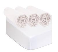 Kit de 3 Draps Housse 40x80 cm Berceau Couffin Nacelle + 2 Protèges Matelas Taille 40x80 cm | 100% Coton Bio | Blanc | Ultra Doux, Respirant | Sommeil sain | Certifié Oeko Tex | Fabriqué en Europe