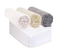 Kit de 3 Draps housse 40x80 cm Berceau Couffin Nacelle + 2 Protèges matelas taille 40x80 cm | 100% Coton Bio | Multi | Ultra doux, Respirant | Sommeil sain | Certifié Oeko Tex | Fabriqué en Europe
