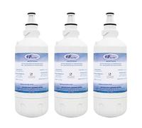 Kit de 3 filtres à eau pour réfrigérateur américain adaptable pour FilterLogic FFL-195LH, Liebherr 7440011, 9880980