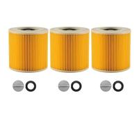 Kit De 3 Filtres Compatibles Avec Les Aspirateurs Kärcher WD3, WD2, WD1, MV3 Et WD3P, Comprenant Un Filtre Anti-poussières Fines.