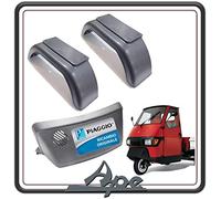 Kit de 3 garde-boue avant et arrière Piaggio pour Piaggio APE 50 à partir de 1998 - Argent - Acier inoxydable - Camionnette