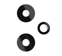 Kit de 3 Lentilles Caméra Arrière et Flash pour Honor 400 Noir