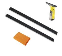 Kit de 3 Lèvres en Caoutchouc Karcher Vitre avec Chiffon, Lèvres en Caoutchouc de Rechange, Compatible avec les Modèles WV1, WV2, WV5, WV50, WV60, WV75 (280 mm).