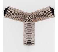 Kit de 3 mini pièges à basses « WAVE-mini » et d'un piège à basses cubique « TRICUB-WAVE » | Mousse acoustique avec plaque HDF laminée perforée | Couleur : (Sonoma, WAVE-m+cubWav)