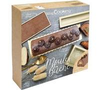 Kit de 3 moules pour réaliser sa bûche de Noël Doré G