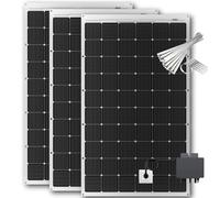 Kit de 3 panneaux solaires flexibles 945 W Microonduleur 700 W et câble - Modules monocristallins IP67 ultra fins 167 × 99,6 × 0,15 cm - Panneau photovoltaïque Plug and Play pour balcon - Facile à