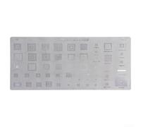 Kit de 3 pochoirs BGA pour Samsung, HTC, Huawei, MTK, Android, avec soudures sous pression, plaques en acier pour reballing et réparation d'étain IC