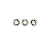 Kit de 3 spots encastrables Shellbark 3 - Nickel