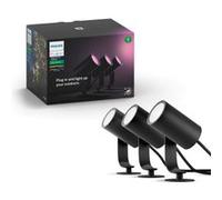 Philips Hue White & Color Ambiance LILY Kit 3 Spots 8W - Anthracite, fonctionne avec Alexa, Google Assistant et Apple Homekit