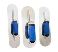 Kit de 3 truelles de plâtrage multi-usages en acier inoxydable avec poignées ergonomiques