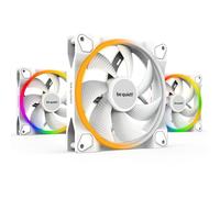 Kit de 3 ventilateurs PWM ARGB Light Wings 140mm Blanc - BE QUIET