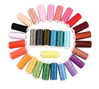 Kit de 30 fils de couture en polyester 250 yards pour machine à broder et coudre à la machine