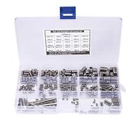 Kit de 300 Vis de Blocage Hexagonales en Acier Inoxydable 304, Coffret avec 6 Clés - Fixations Précises, Durables, Pour Instruments et Profils en Aluminium
