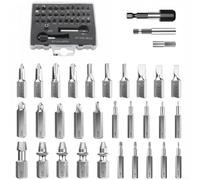 Kit de 33 pièces avec extracteurs assortis et étui en plastique transparent pour atelier (B)