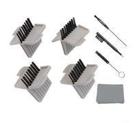 Kit de 36 pièces de rechange pour appareil auditif avec applicateur et 3 brosses de nettoyage et chiffon en microfibre pour Phonak Resound Widex Jungle Care pour Oticon Siemens Starkey pour CIC pour