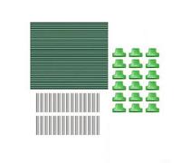 Kit de 36 pièces de support pour plantes - Système de tunnel en fibre de verre recouvert de plastique - Cadre résistant à la rouille - Structure flexible à monter soi-même - Avec tiges de 43 cm et