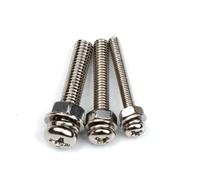 Kit de 360 vis en acier inoxydable M3-M5, boulons à tête ronde filetés avec écrous et rondelles for projet de bricolage