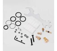 Kit de 37 pièces de pompe à air avec vis de purge à piston en cuivre, clé multifonction et filtre en coton pour l'entretien du système