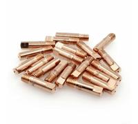 Kit de 38 consommables de soudage pour buses de torche MB15 Embouts de contact 0,8 mm 1,0 mm Tiges de connexion de protection résistantes à l'ablation