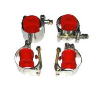 Kit de 4 attaches Inox de barre stabilisatrice origine pour Volkswagen Coccinelle 66->