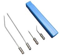 Kit De 4 Buses De Lavage Haute Pression for Machine À Laver À Tambour Et Nettoyage AC, avec Embouts De Pulvérisation Droits Et Latéraux, Buse De Nettoyage De Baguette D'extension