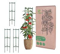 Kit de 4 Cage Tomate | Aidez Vos Plantes À Pousser | Cage Tuteurs Plantes | Taille Ajustable | Support pour Tomates | Cadre pour Tomates | Treillis pour Plantes Grimpantes Verticales Légumes