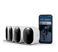 Arlo Caméras de sécurité Pro 6 2K+ Vision nocturne couleur Wi‑Fi Kit 4 caméras extérieures Blanc