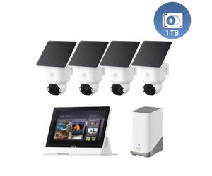 Kit de 4 caméras eufy Security SoloCam E42(HomeBase S380) + Disque dur 1 To Kit de 4 caméras eufy Security SoloCam E42(HomeBase S380) + Disque dur 1 To & Smart Display