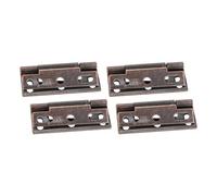 Kit de 4 charnières anglaises bronze 51x35 mm avec déport de 8 mm