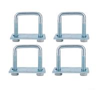 Kit de 4 colliers de serrage robustes en acier galvanisé pour ressorts de 63,5 cm de large pour plaques de connexion Plus N