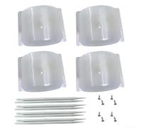 Kit de 4 couvre-têtes d'arrosage pour irrigation paysagère pour réduire le ruissellement et protéger les buses de la circulation des pieds et du matériel (transparent)