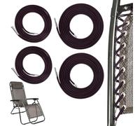 Kit de 4 Élastiques de Rechange pour Transat Lafuma, Remplacement Corde pour Fauteuil Relax Zero Gravity élastique Fauteuil Elastique Chaise, Élastique Chaise Longue Résistant (Marron)