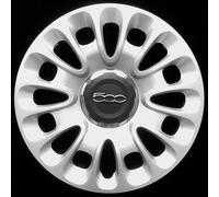 Kit de 4 enjoliveurs adaptables - pour Fiat 500L modèle 2012 - diamètre 15" - Non d'origine